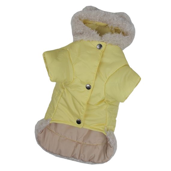 Куртка з хутром жовта K-28 | Зображення 1