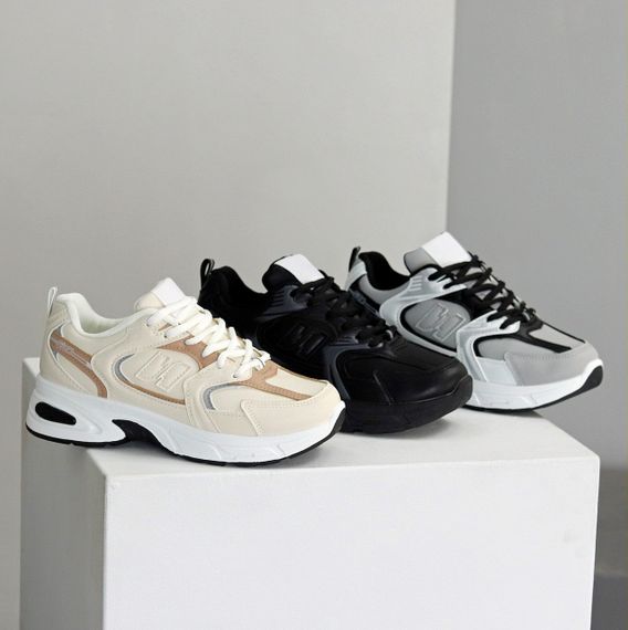 Повсякденні модельні чорні зимові кросівки доступна ціна | Зображення 9