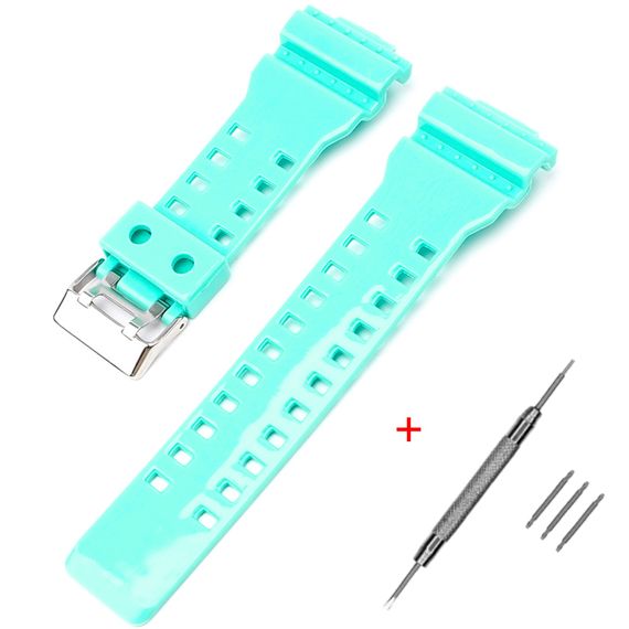 Ремінець для Casio G-Shock GA-100/110 Light Green-Glossy SI | Зображення 1