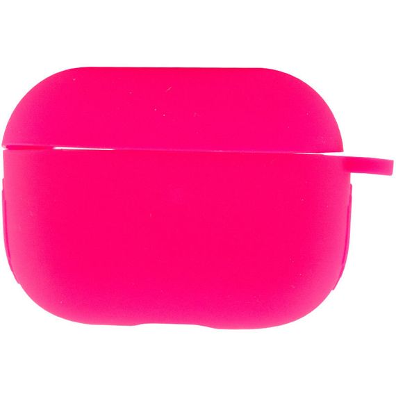 Силиконовый футляр New с карабином для наушников Airpods Pro Розовый / Barbie pink | Зображення 1