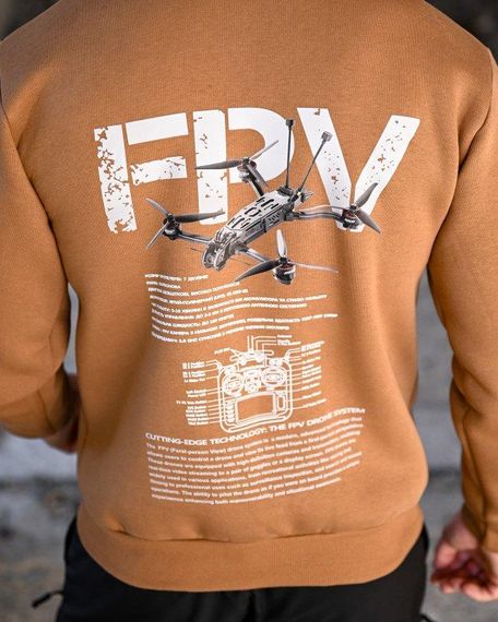 Милитари худи на флисе GENESIS  FPV койот ПП8082 | Зображення 5