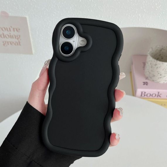 Чехол TPU Ripple для Apple iPhone 16 Plus (6.7") Black | Зображення 1
