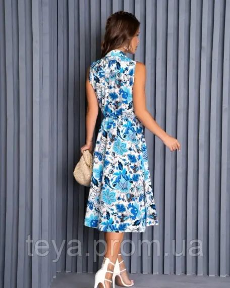 Плаття для жінок колір блакитний розмір M FI_008335 | Зображення 2