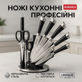 Набір кухонних ножів преміум, Набір хороших якісних кухонних ножів, Кухонні ножі для готування IB-27