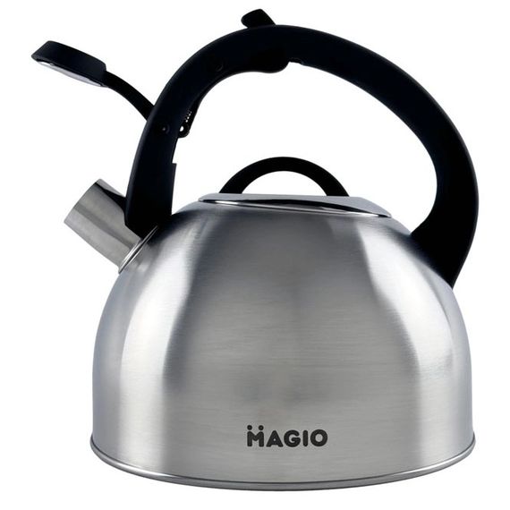 Чайник з одинарним дном Magio, Чайник металевий зі свистком, Нержавіючі чайники зі свистком US-56 | Зображення 6