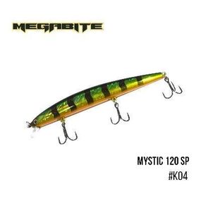Воблер Megabite  Mystic 120 SP (120 мм, 14,8 гр, 0,5 m) (K04)