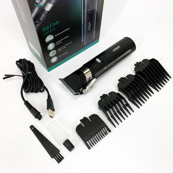 Профессиональная машинка для стрижки волос на аккумуляторе VGR, Профессиональный беспроводной триммер DS-64