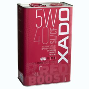 Синтетична олива XADO Atomic Oil SL/CF RED BOOST 5W-40  4л