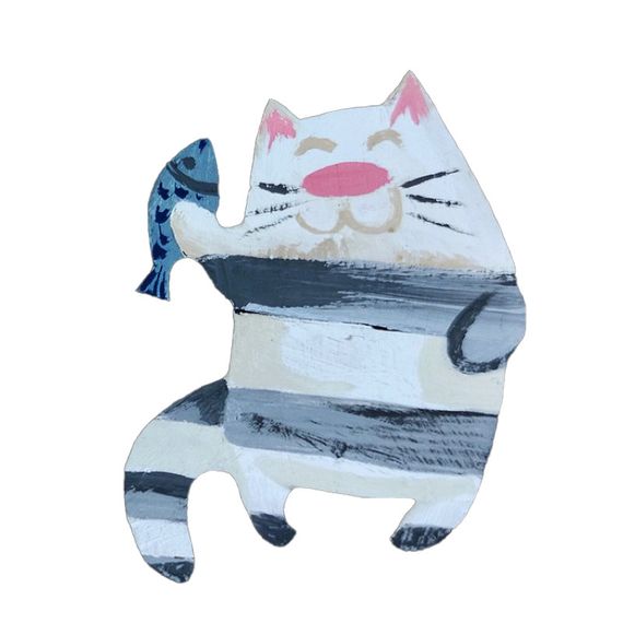 Набір дитячої творчості Розпис по дереву "Магніти-веселі коти" РД-011 | Зображення 2