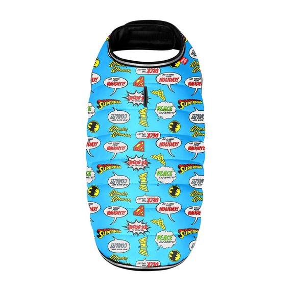 Курточка-накидка для собак WAUDOG Clothes, малюнок "Ліга Справедливості", S, А 32 см, B 41-51 см, С 25-35 см | Зображення 2