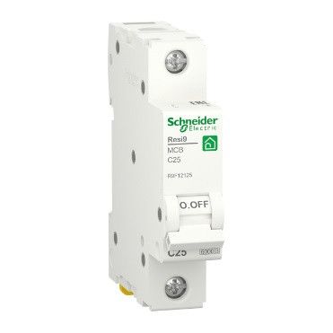 Автоматический выключатель переменного тока Schneider RESI9 25А,1P,кривая,6кА