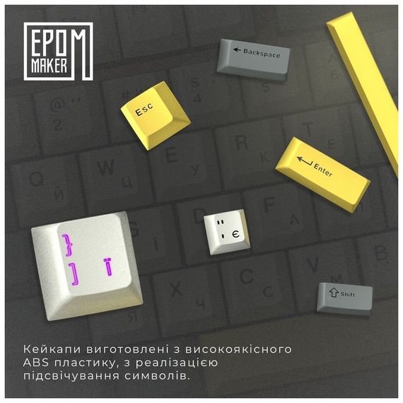Клавіатура Epomaker EP64 60 Mulan Switch Hot-Swap RGB Wireless/Bluetooth/USB UA Black (EP64-B-M) | Зображення 4