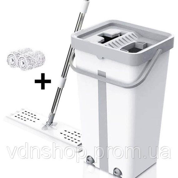 Ведро для мытья полов с отжимом Scratch Cleaning Easy Mop, Швабра для миття полов EZ-56