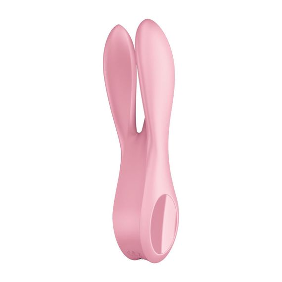 Кліторальний вібратор Satisfyer Threesome 1 Pink з трьома гнучкими пальчиками Sex Aura | Зображення 4