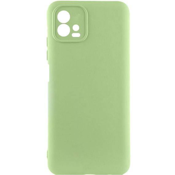 Чохол TPU GETMAN Liquid Silk Full Camera для Motorola Moto G72 Зелений / Pistachio