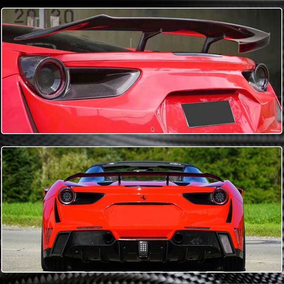 Накладки на Задние Фонари (2015-2017, Карбон) для Ferrari 488 GTB | Зображення 2