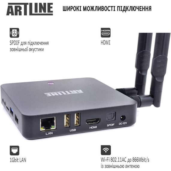 Медіаплеєр Artline TvBox KM6 (KM6) | Зображення 4
