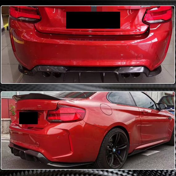 Задний диффузор V1 для F87 M2/M2C, Карбон для BMW 2 серия F22/23 2014-2021 гг | Зображення 8