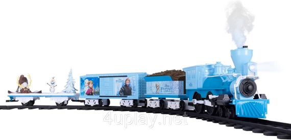 Залізниця Lionel Disney Frozen Train Set Дісней Крижане серце з Bluetooth, звуками, світлом і паром | Зображення 1