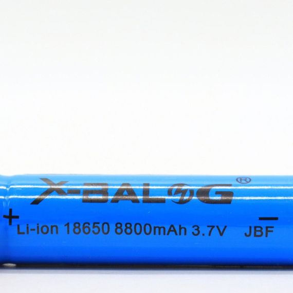 Акумулятор літій-іонний 18650 (1шт) на 8800mAh (3,7V), X-BALOG / Багаторазова акумуляторна батарейка | Зображення 8
