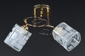 Люстра стельова на 2 лампочки 27287 Золото 26х23х43 см.