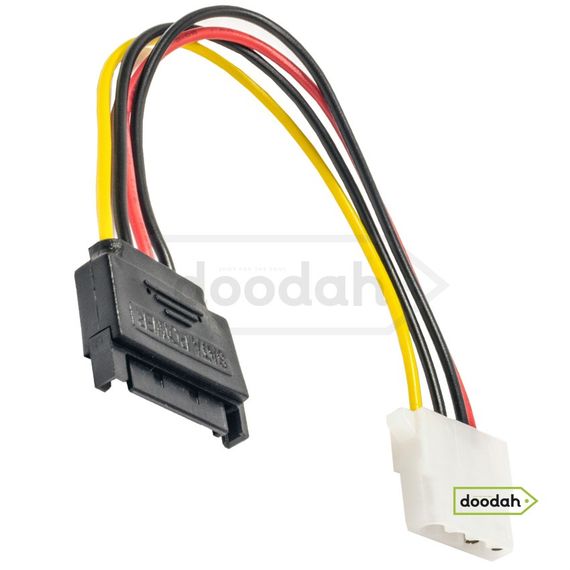 Кабель живлення CARPRIE Serial ATA 4pin Molex на 15pin SATA - 15 см | Зображення 1
