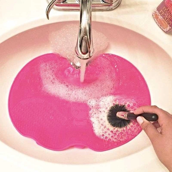 Килимок для миття косметичних пензликів Brush Spa | Силіконовий килимок для очищення пензлів