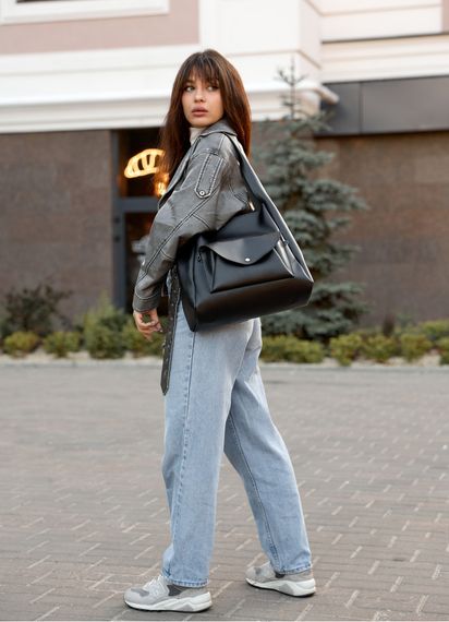 Сумка жіноча Sambag HOBO BLISS Чорна 31 х 31 х 12 см (53453001) | Зображення 3