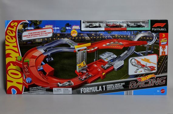 Трек Hot Wheels Формула 1 Швидкісний спуск з 3 машинками Racing Formula 1 Downhill Circuit Track | Зображення 6