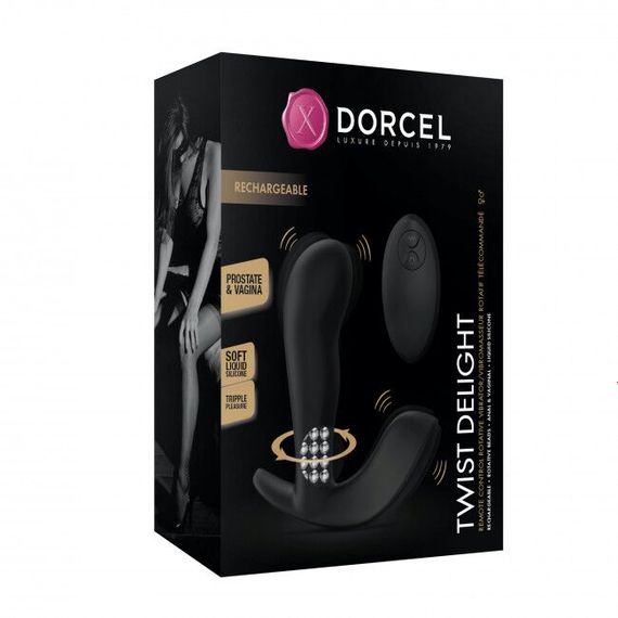 Універсальний вібратор з масажем перлами Dorcel TWIST DELIGHT | Зображення 8