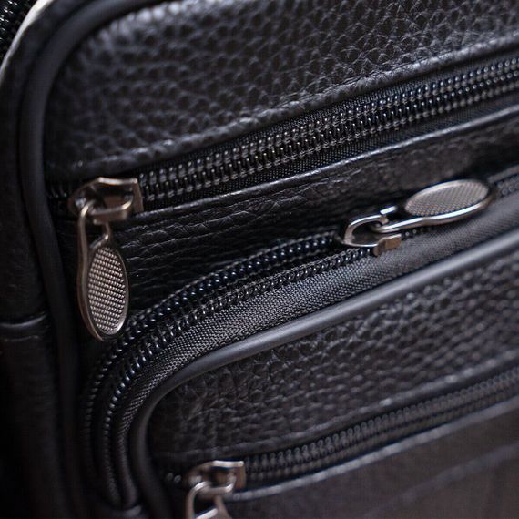 Стильна чоловіча сумка через плече з натуральної шкіри, компактний розмір, багато відділень | Зображення 5