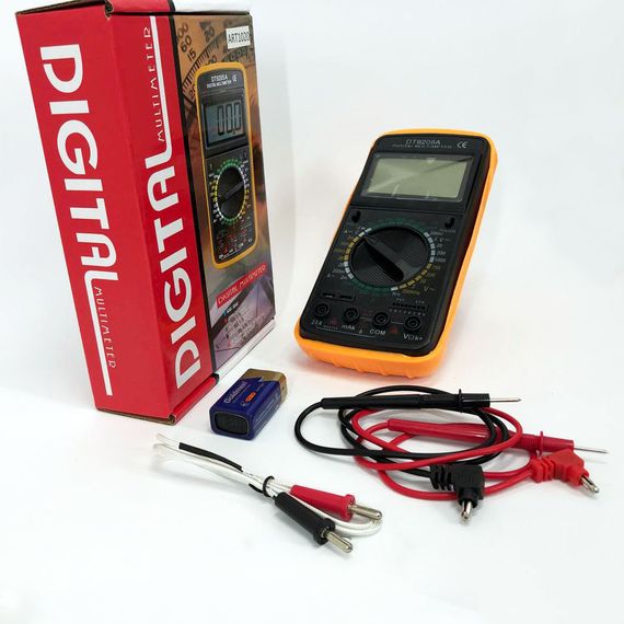 Електричний тестер напруги Digital DT-9208A, Вольтметр для побутової техніки, Мультиметр електрика YG-39 | Зображення 3
