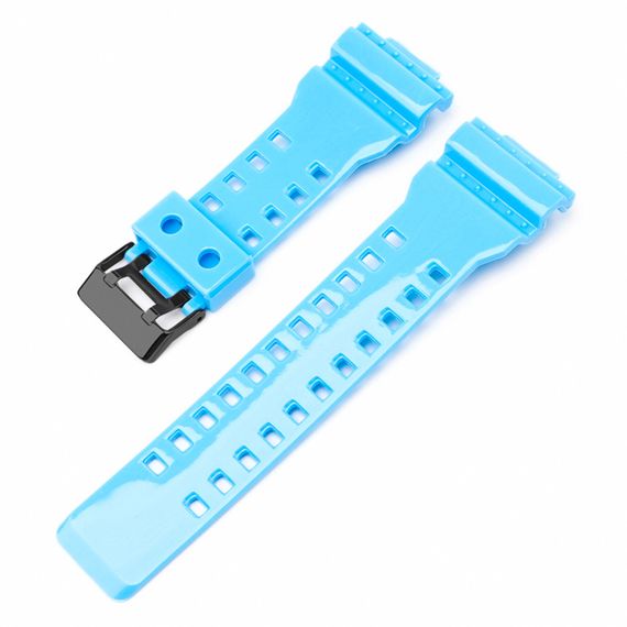 Ремінець для Casio G-Shock GA-100/110/120 Light Blue-Glossy BK | Зображення 1