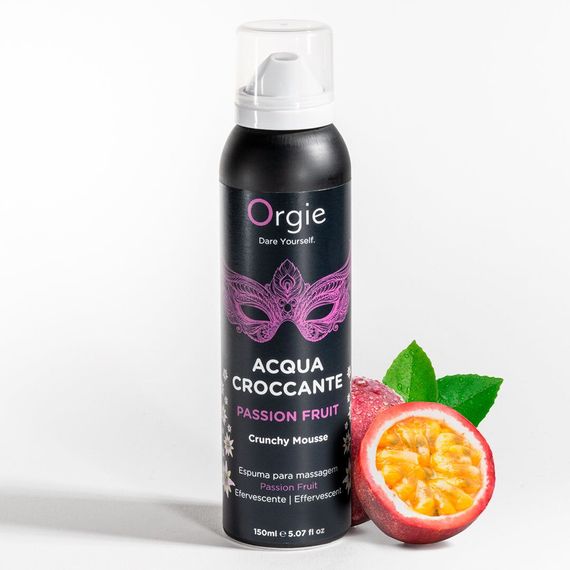 Масажна пінка Orgie – Acqua Croccante Passion Fruit (150 мл), ефект бульбашок, що лопаються | Зображення 3