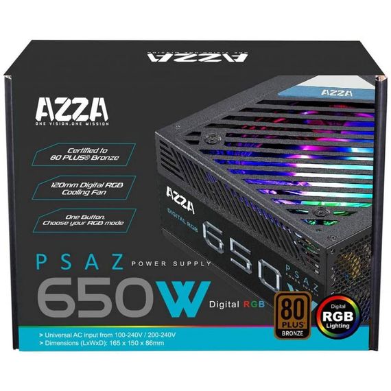 Блок живлення Azza 650W (PSAZ 650W ARGB) | Зображення 2