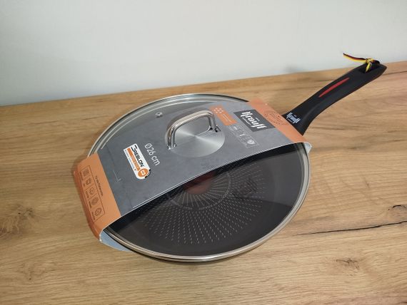 Сковорода антипригарная с крышкой Krauff Smart Fry 26 см 88-222-115 алюминиевая для всех плит | Зображення 5