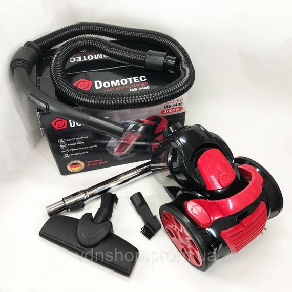 Потужний контейнерний пилосос для прибирання будинку Domotec MS-4405 3000 Вт, Пилосос для паркету BU-66 | Зображення 5