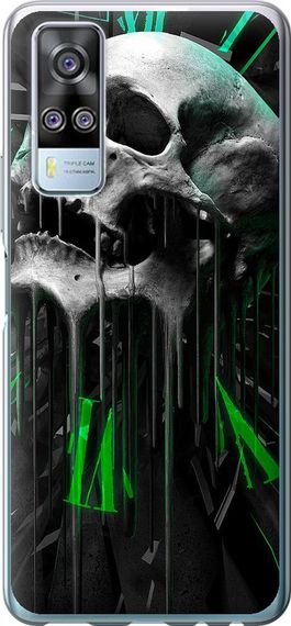 Чехол на Vivo Y51 2020 Череп-часы "4100u-2241-17620"