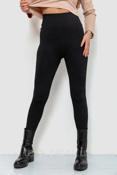 Лосини термо з начосом, колір чорний, розмір L-XXXL FA_008814