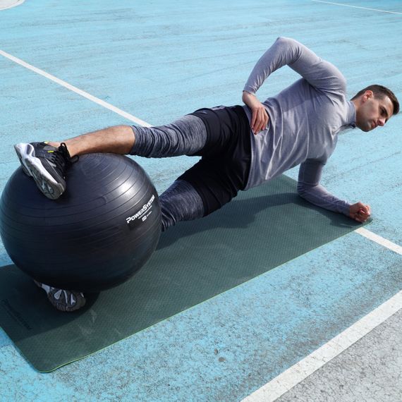 М'яч для фітнесу (фітбол) Power System PS-4013 Ø75 cm PRO Gymball Black | Зображення 1