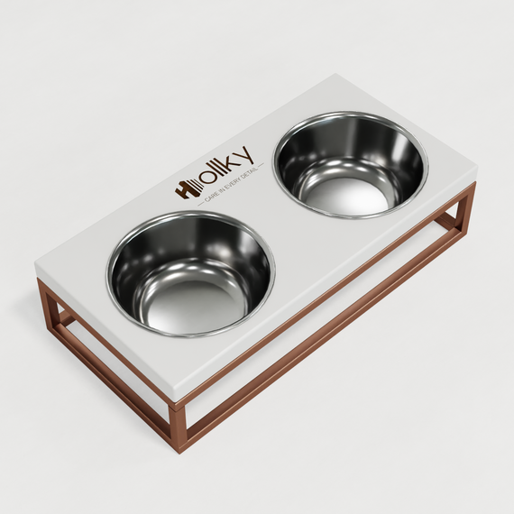 Миски на подставке для маленьких собак и котов Hollky Base S (2 × 0,45 л) BS-36187-GLWH | Зображення 7