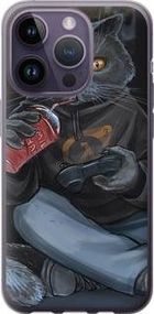 Чохол на iPhone 14 Pro gamer cat із силікону FCh_033272)