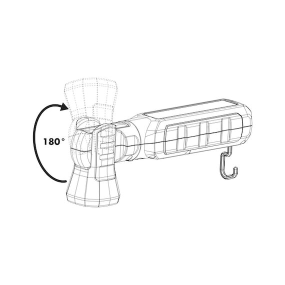 Ліхтар акумуляторний ERGOPOWER SATURN, LED | Зображення 4