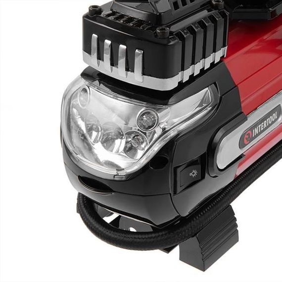 Компресор автомобільний 12 В. Два циліндри 30 мм INTERTOOL AC-00031 | Зображення 8