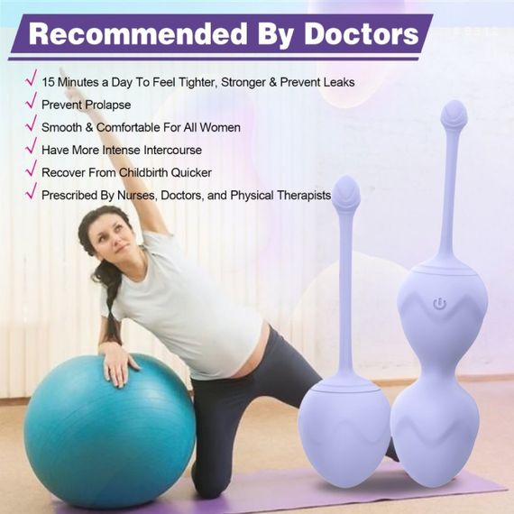 Набір вагінальних віброкульок Every Night Toys Lela, 3 шт, з дистанційним пультом, бузковий Sex Aura | Зображення 1