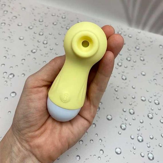 Кліторальний вакуумний вібратор Wo-sex Lilo (вуманайзер) USB лимонний | Зображення 6