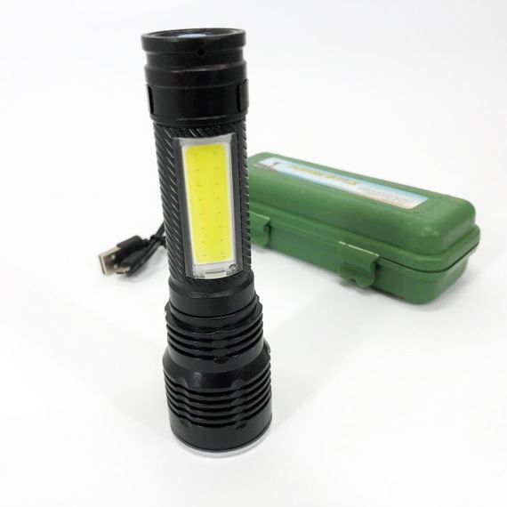 Ліхтарик потужний акумуляторний для дому Police BL-T630S-XPE+COB, Ліхтар портативний переносний UK-97 | Зображення 2