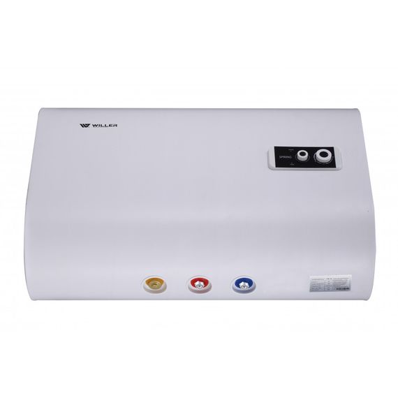 Водонагрівач WILLER Spring, 2,0 кВт, "мокрий" ТЕН, 50 л, прямокутний, горизонтальний, білий (EH50R) | Зображення 8