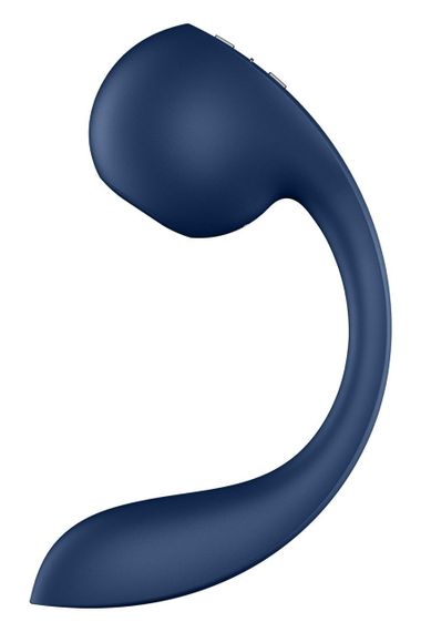 Вібратор для точки G і клітора Satisfyer Pro+ Wave 4 Connect App із застосунком, синій Sex Aura | Зображення 1