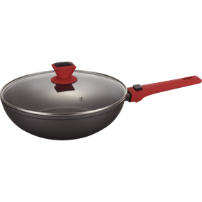 PEPPER PR-2211 Сковорідка Агат зі з'ємною ручкою і кришкою (greblon C2) 280x80 мм